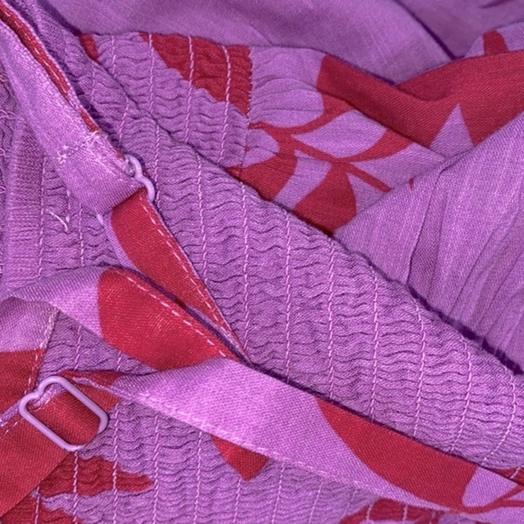 Old navy floral smocked maxi dress spaghetti straps size medium - Picture 6 of 11